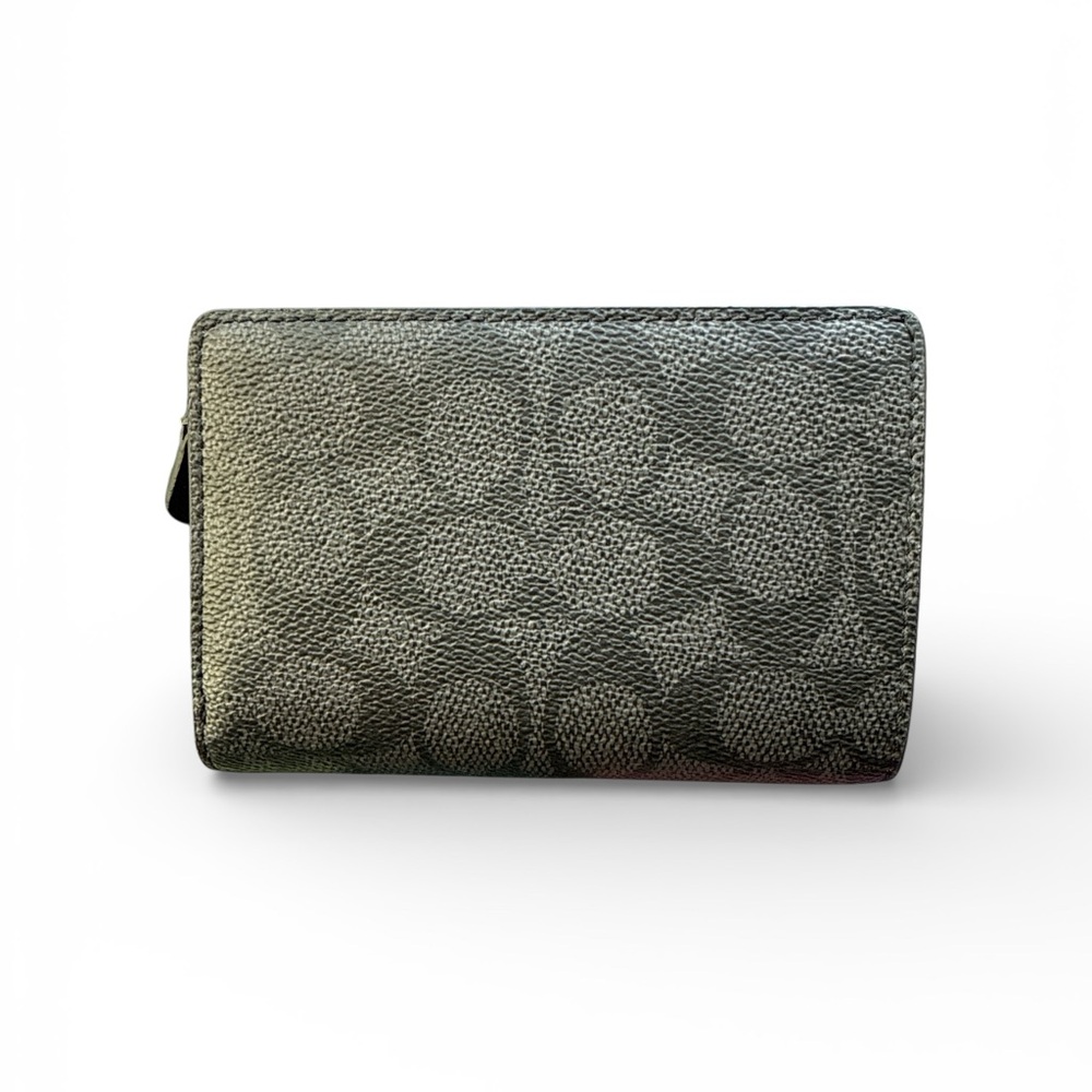COACH *NWT* CW786 Signature Wallet Charcoal/Black - Picture 2 of 4